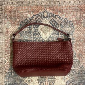 Burgundy Vegan Leather Bag